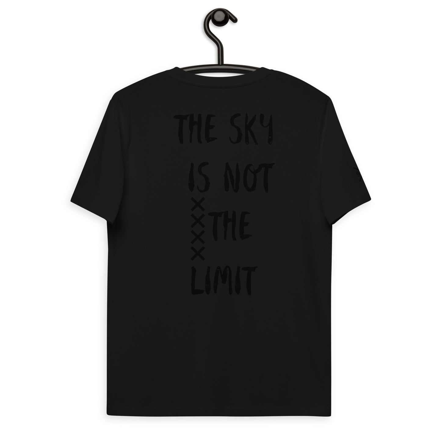 Unisex Shirt "The Sky is not The Limit" #White / Black