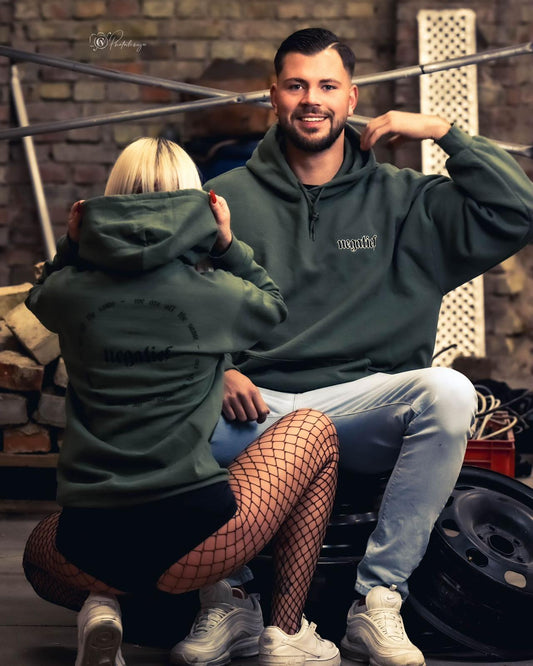 Unisex Hoodie "we are all the same" Military Green